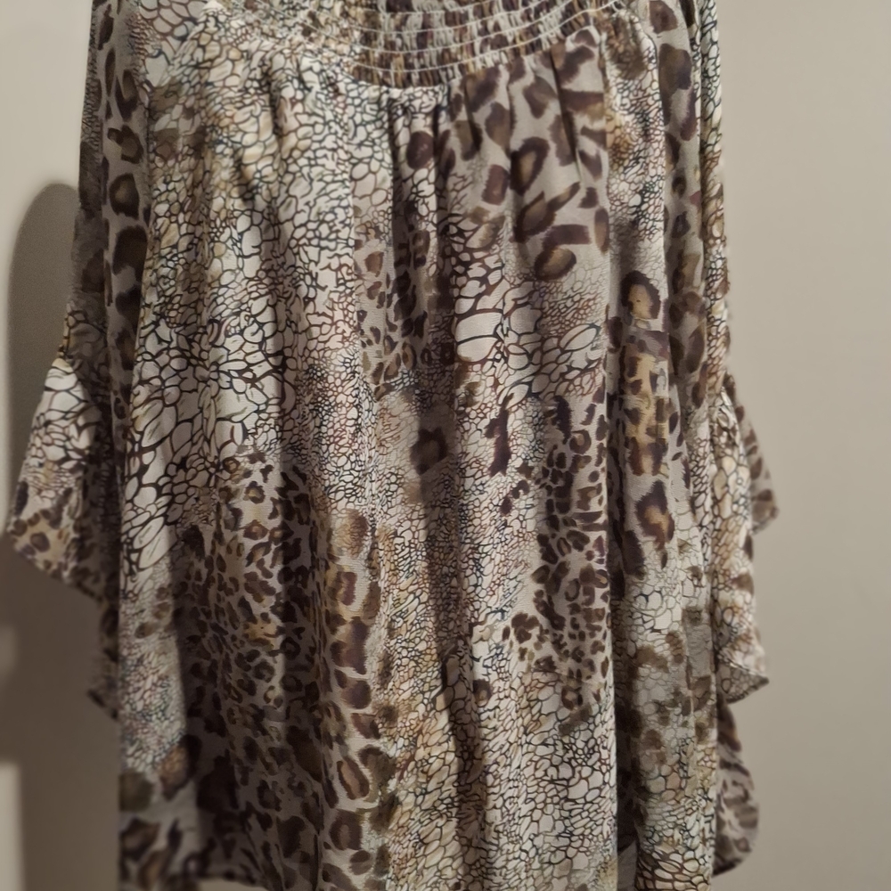 Cato Animal Print Tunic Top